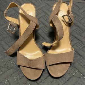 lauren conrad heels. taupe color